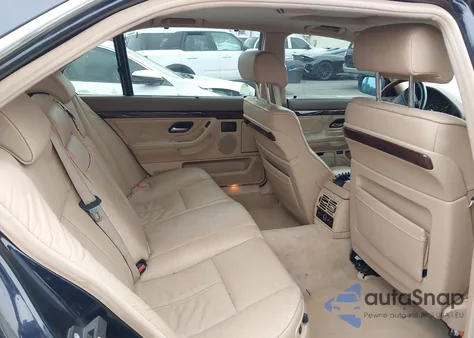 2000 BMW 750Il Il z USA, uszkodzony, nr VIN WBAGJ0348YDD73785